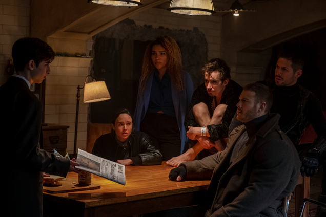 Illustration for article titled Netflix opens up The Umbrella Academy with a new look at Ellen Page and her super-siblings